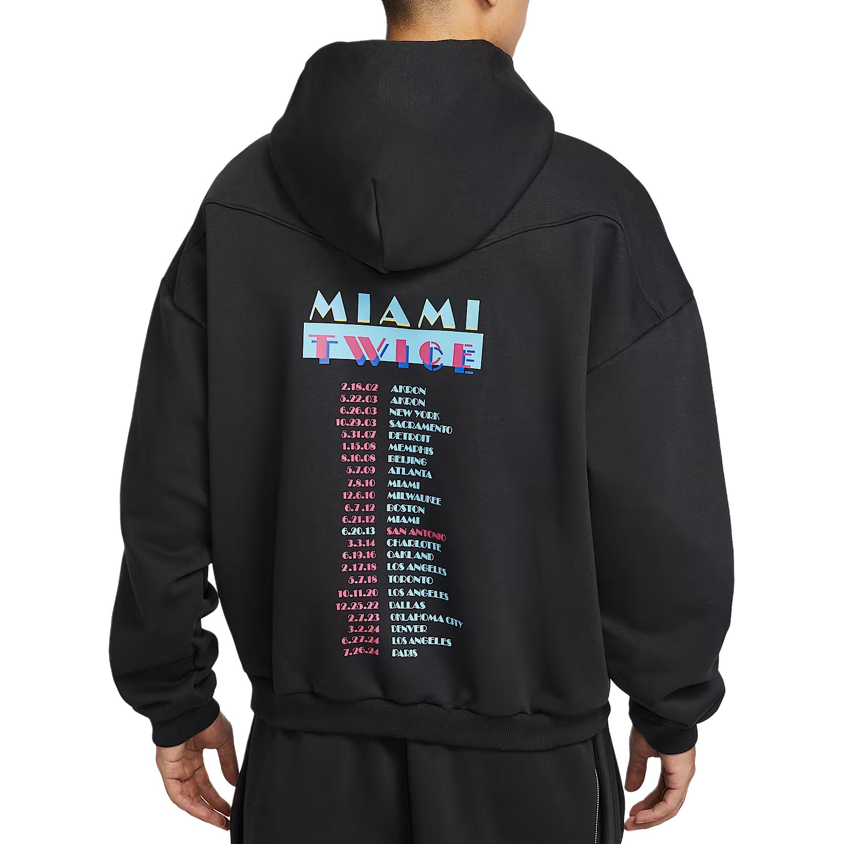 Терма ФИТ FW25 LeBron Standard Issue 'Miami Twice' толстовка мужская Nike, черный — фото 4