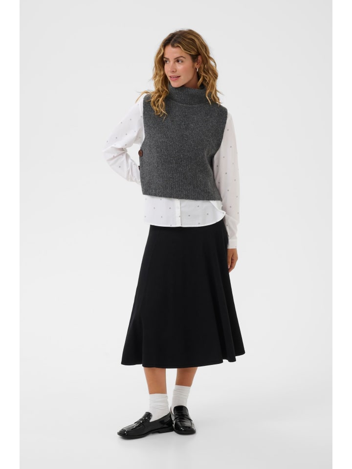 

Cream Вязаный свитер прямого кроя CRStarfi, цвет «гранитно-серый меланж»