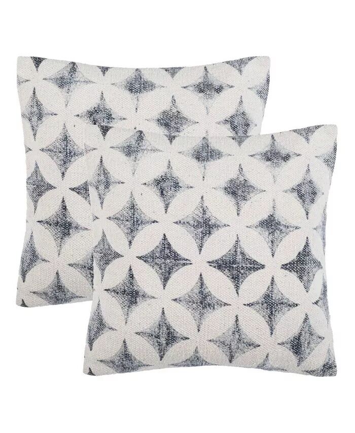 

Подушка Kalen 18 x 18 дюймов (набор из 2 шт.) Safavieh, черный