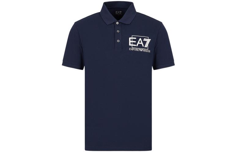 

Футболка поло EA7 SS23 Мужская Синяя EMPORIO ARMANI, Морская синева