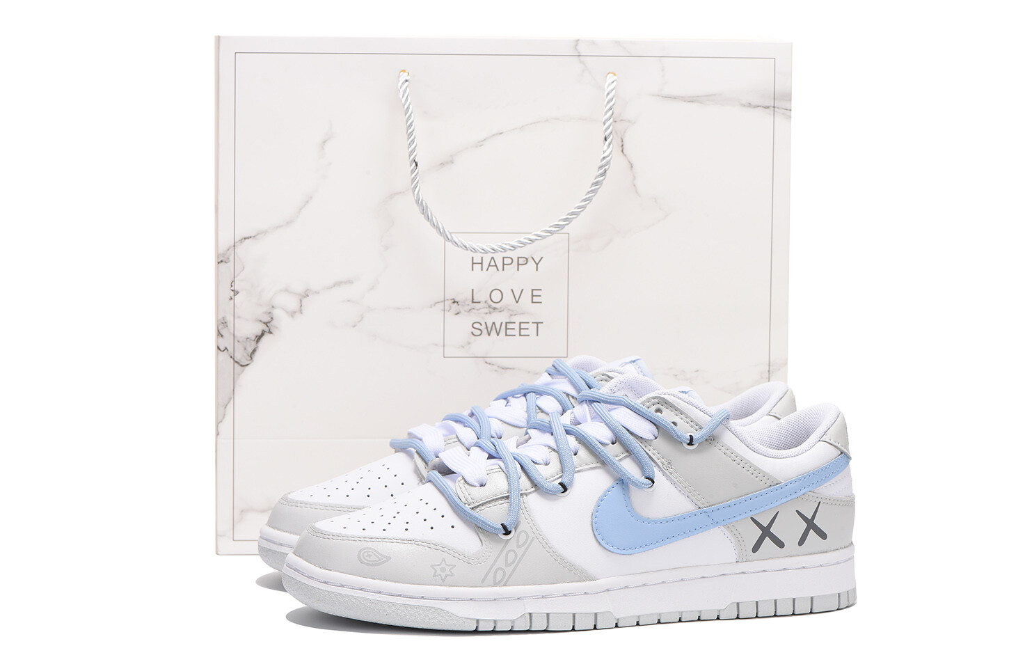 

Кроссовки Nike Dunk Skateboard Shoes Men Low-Top Blue