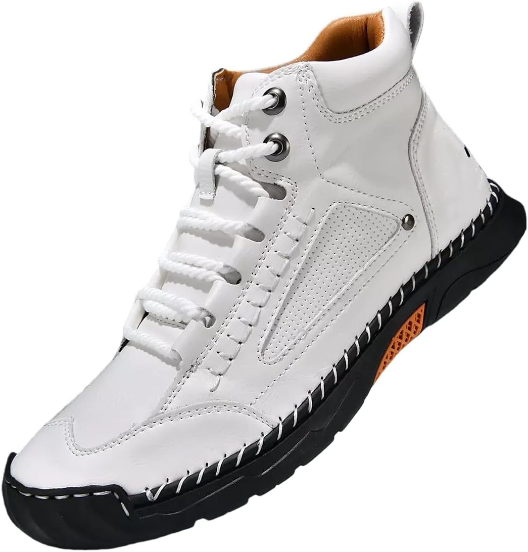 

Мужские повседневные походные ботинки, дышащие, противоскользящие, теплые, средней высоты, ботинки до щиколотки для пеших прогулок, путешествий, отдыха, альпинизма и бездорожья Generic, белый