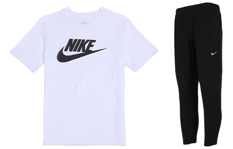 Повседневная спортивная одежда Мужская бело-черная Nike — фото 2