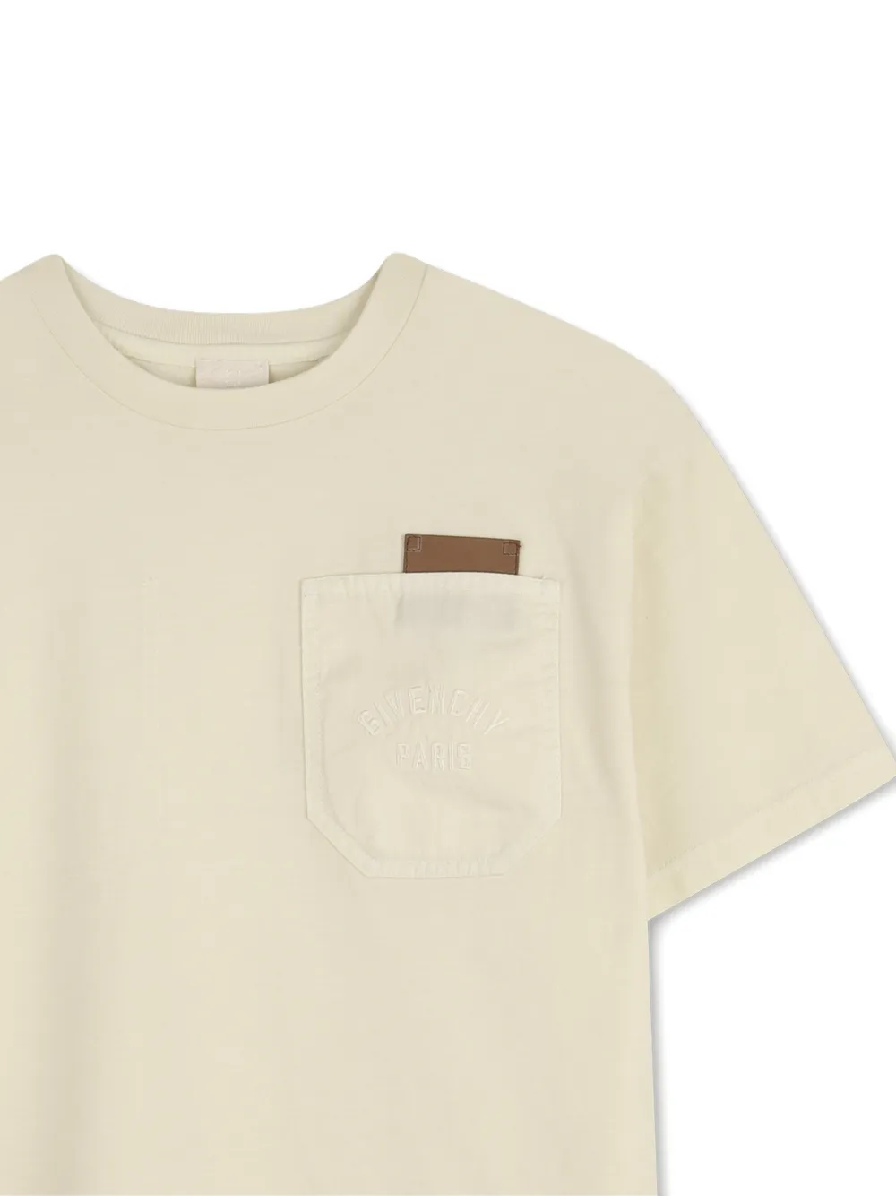 Футболка с карманом Givenchy Kids, бежевый — фото 3