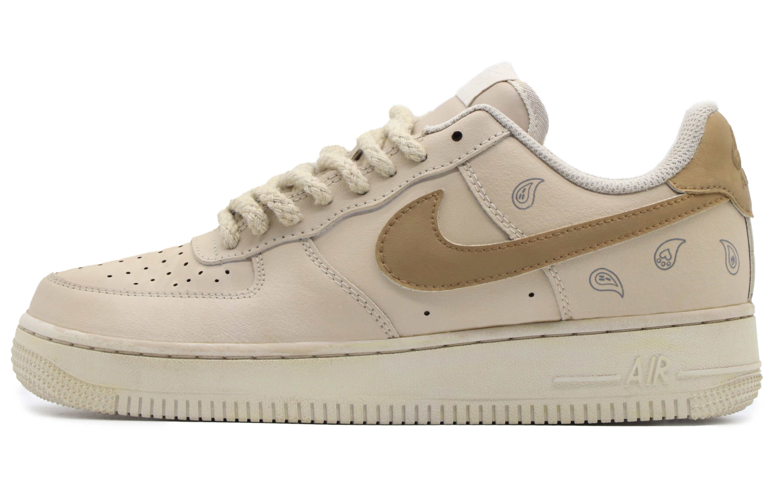 

Кроссовки Nike Air Force 1 Skateboard Shoes Men Low-Top Brown