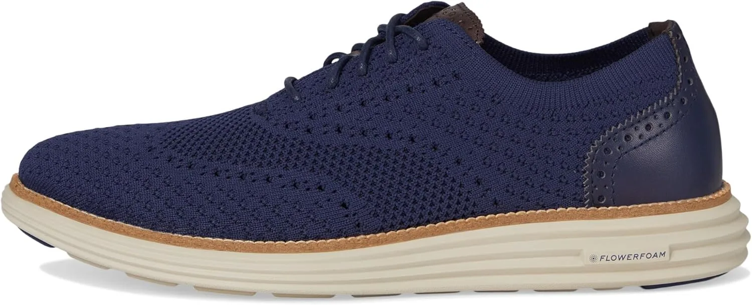 Мужские оксфорды Cole Haan Originalgrand Remastered Stitchlite, темно-синий/шоколадный — фото 4