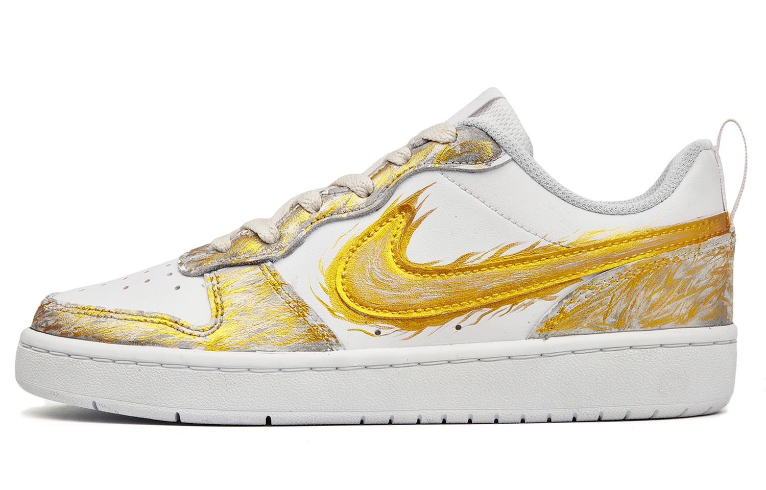 Nike Court Borough Black Gold Tarot, Apollo, Sun God, нескользящие, устойчивые к истиранию, низкие скейтборд-кроссовки — фото 3