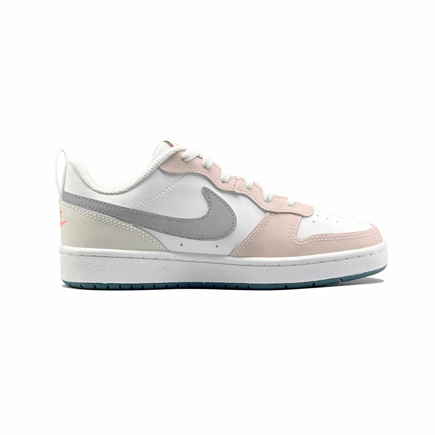 Court Borough 2 Cherry Blossom Jelly Leather низкие скейтерские кроссовки для детей и подростков Nike, розовый — фото 3
