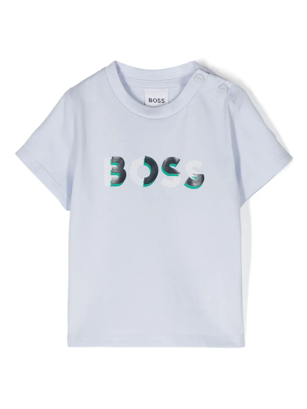 

Футболка с логотипом BOSS Kidswear, синий
