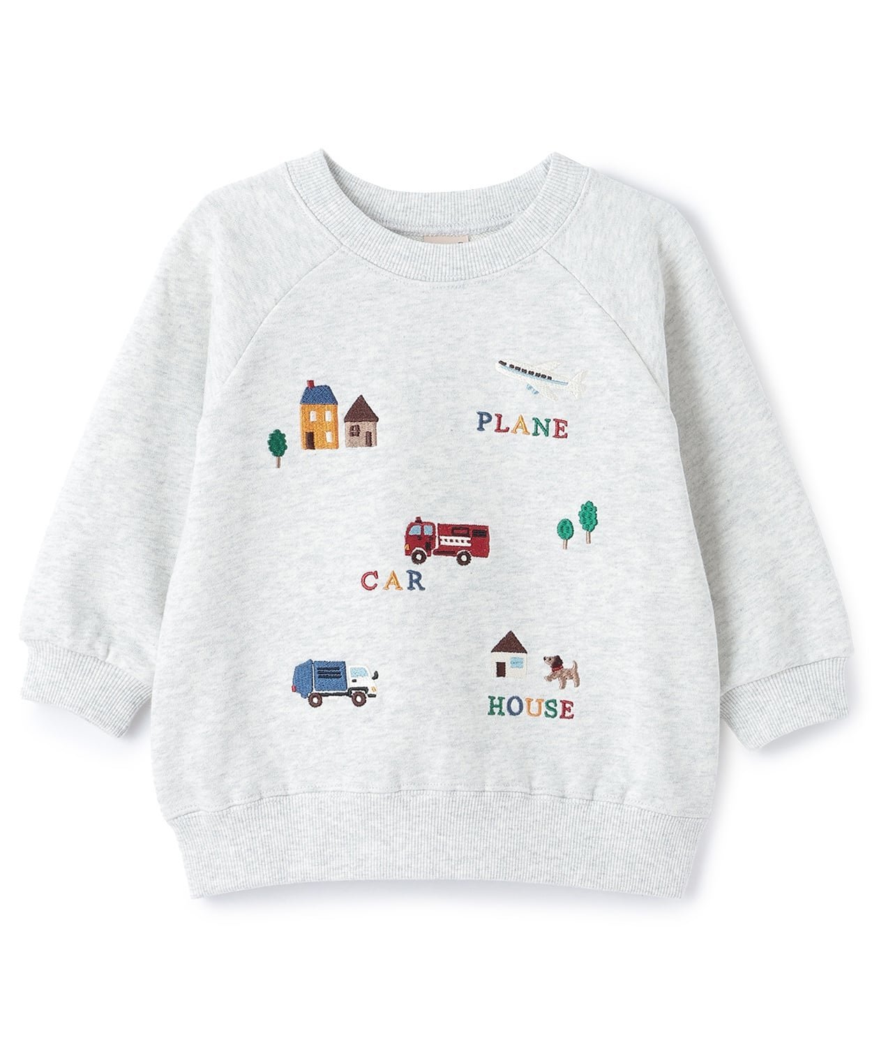 Свитшот Тренажер по вышивке на рабочем автомобиле Petit Main, White grain