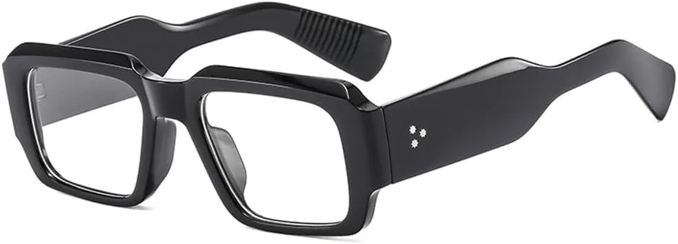 

Ретро Mi Nail Минималистичные солнцезащитные очки с защитой от УФ-излучения Популярные персонализированные модные солнцезащитные очки для женщин HHZZYVY, Black Clear