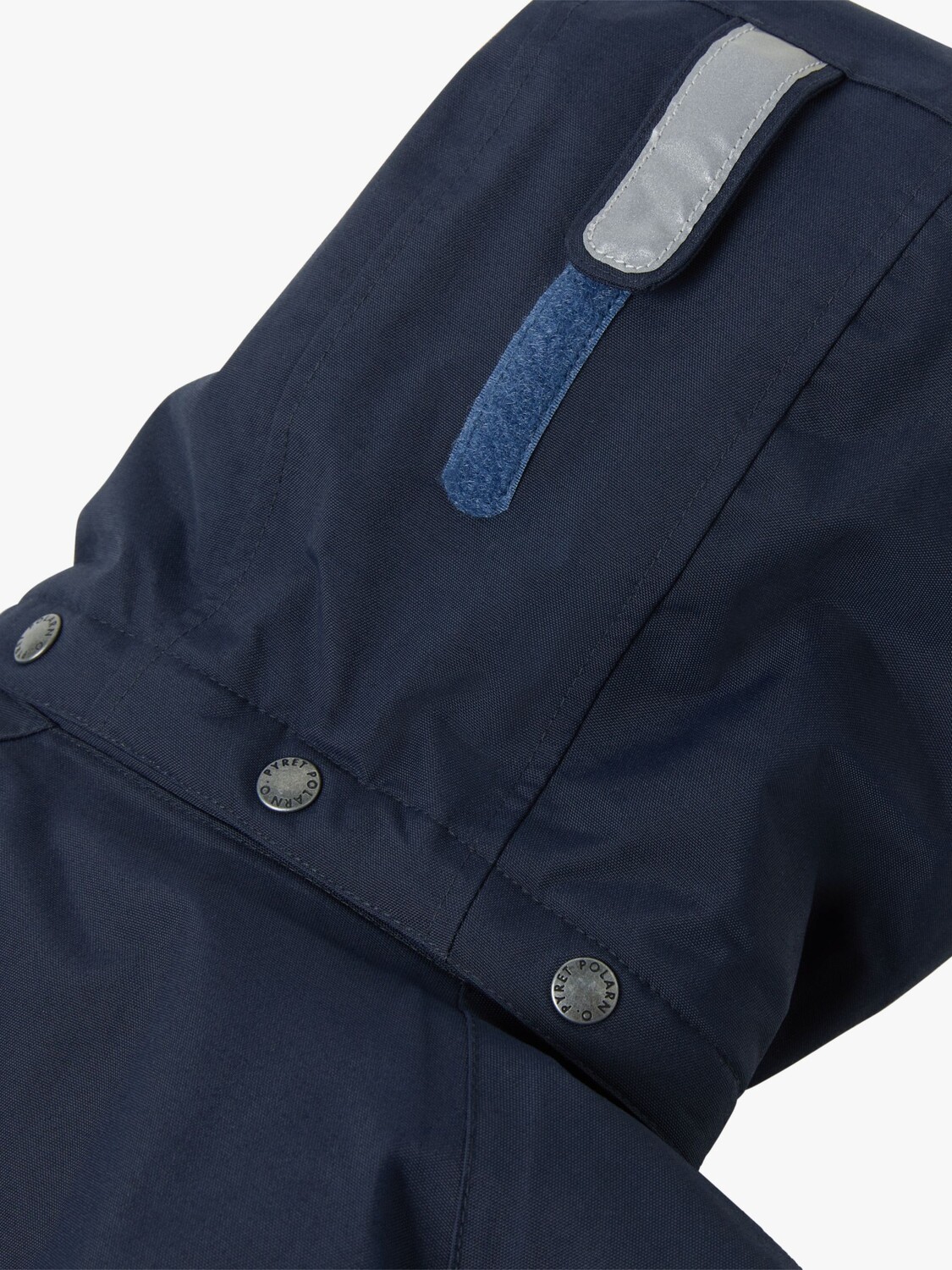 Детский водонепроницаемый комбинезон с капюшоном на подкладке Polarn O. Pyret, синий — фото 4