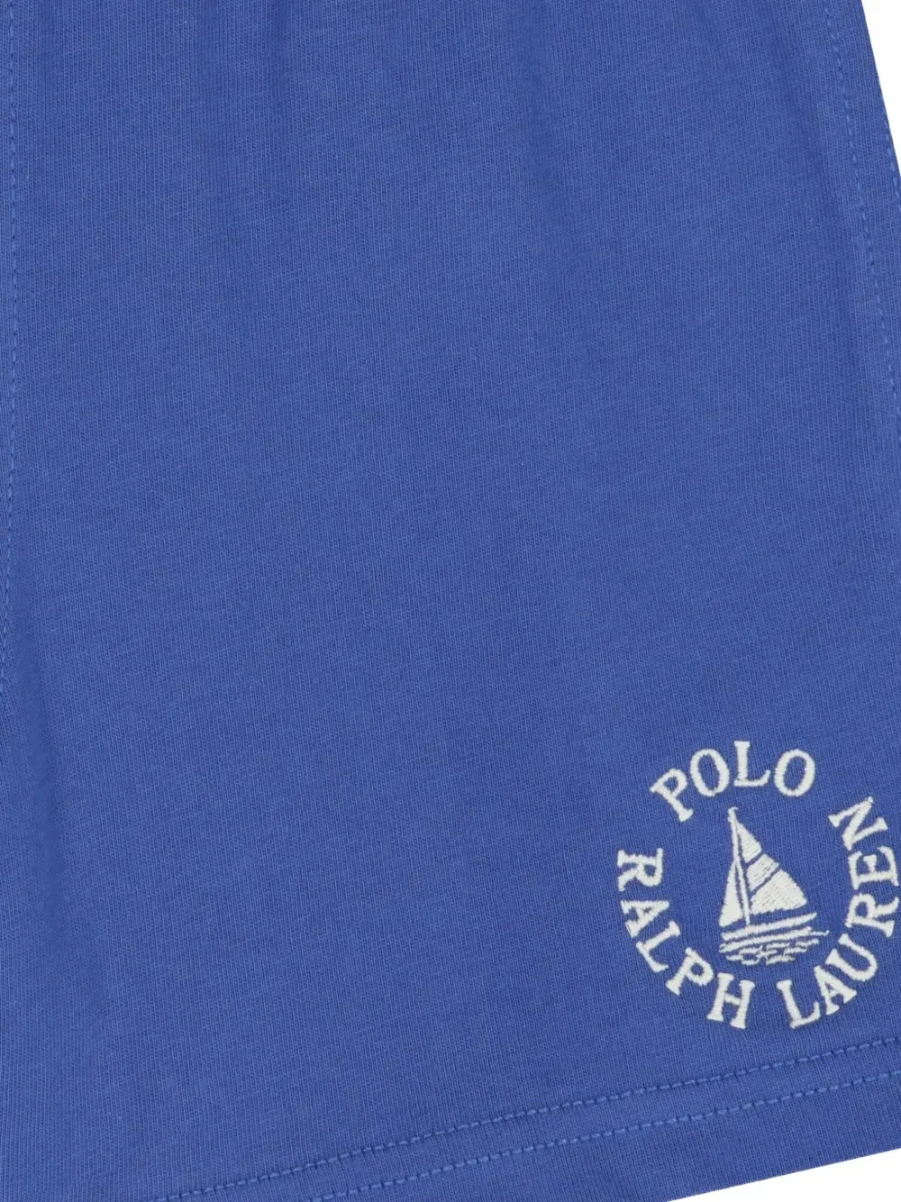 Джерсийские шорты Polo Ralph Lauren Kids, синий — фото 3