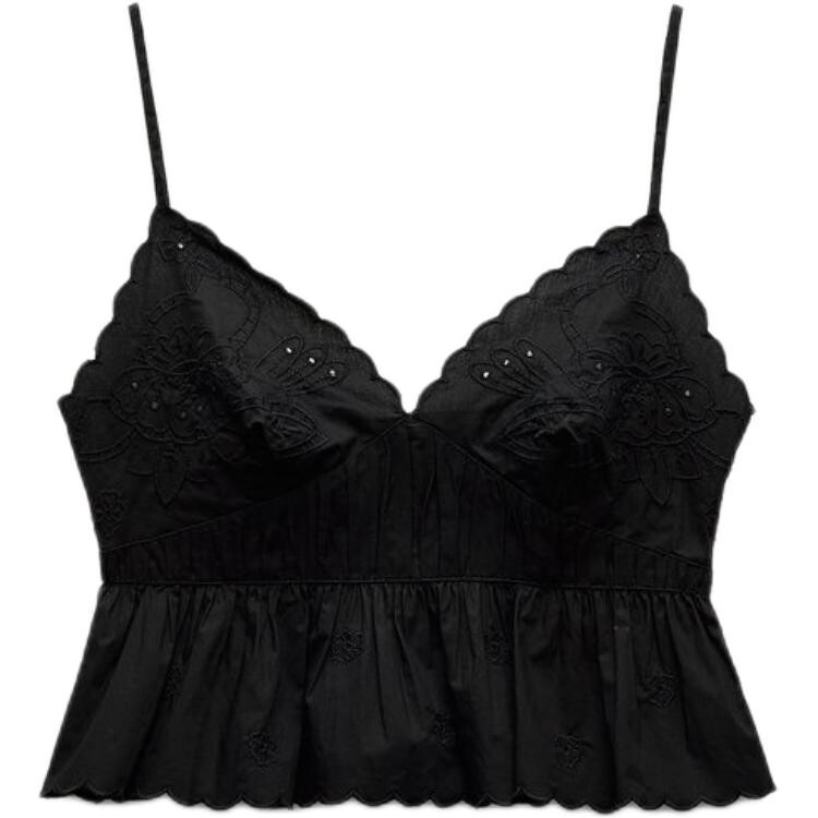 

Майка женская черная Zara
