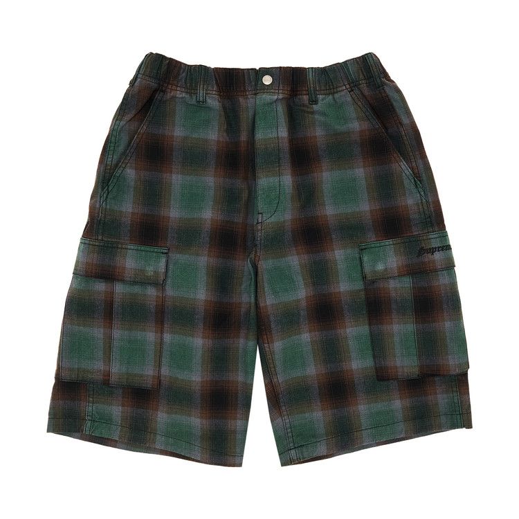 

Шорты Supreme Shadow Plaid Cargo Short, Green