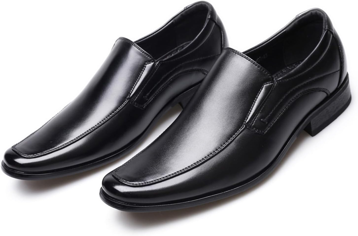 

Мужские лоферы KYOESCAI без шнурков, классические туфли с квадратным носком, оксфорды, ручной работы, мокасины, деловая обувь, черный