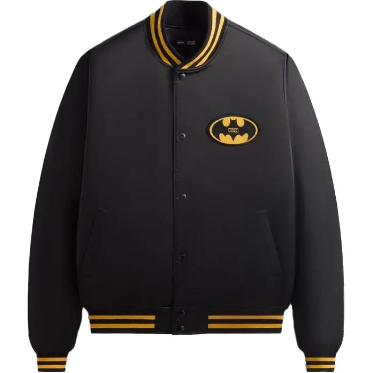 

KITH Батменская атласная бомбер, Black