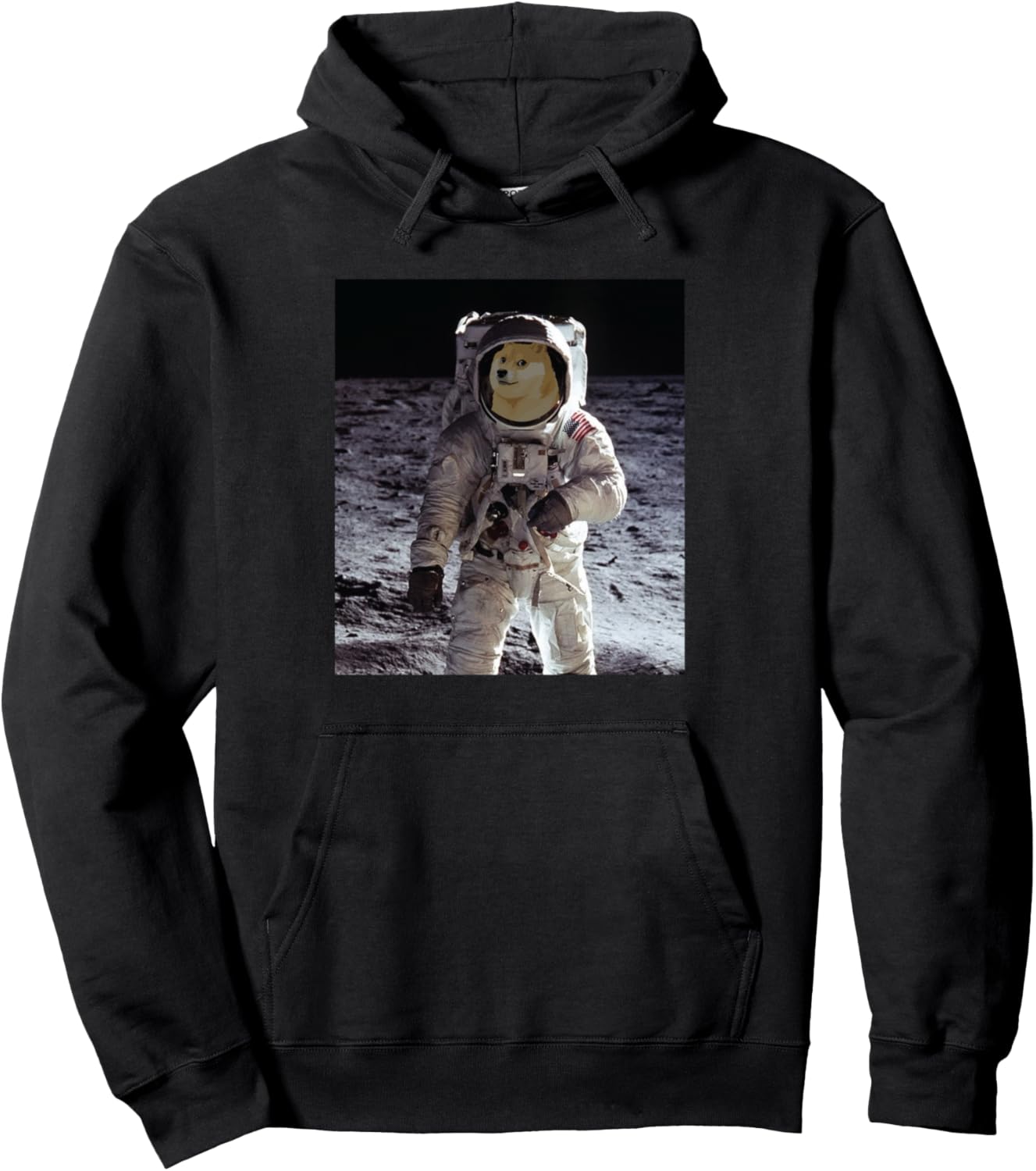 

Забавная толстовка Dogecoin с изображением космонавта и криптовалюты Blockchain на Луне Dogecoin Crypto Doge Vibes, черный