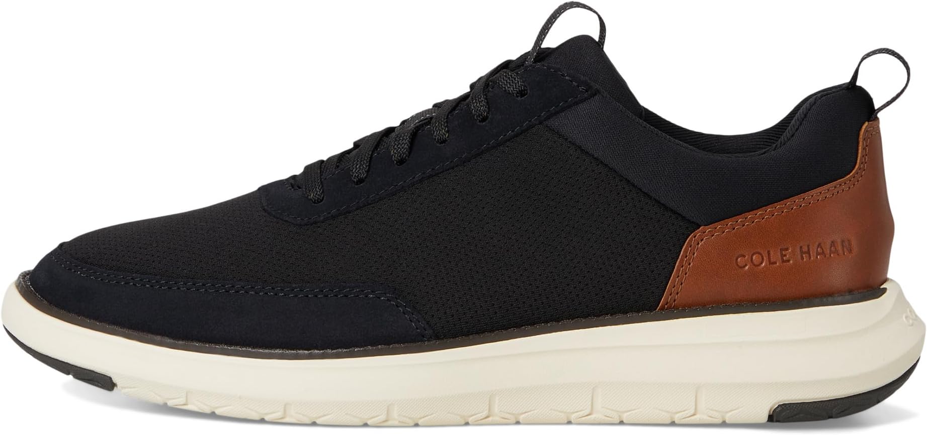 Кроссовки Cole Haan Men's Grand Remix Sneakers, Black/British Tan/Ivory — фото 4