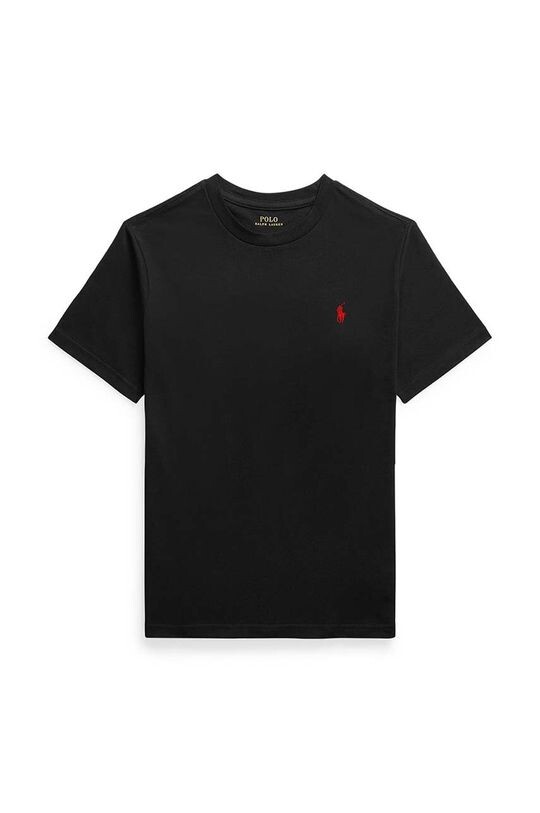 

Хлопковая футболка для детей Polo Ralph Lauren, черный