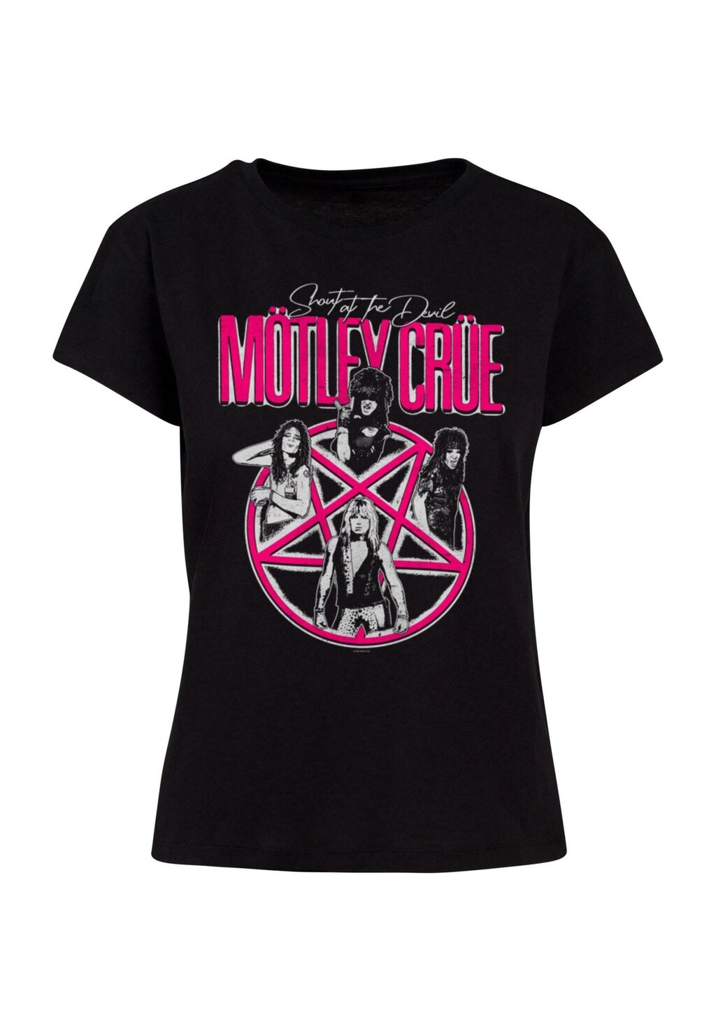 

Футболка с принтом MOTLEY CRUE-VINTAGE SHOUT AT THE DEVIL BOX Merchcode, черный