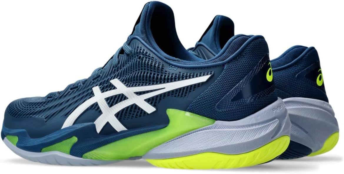 Теннисные кроссовки Asics Men's Court FlyteFoam 3, белый/синий — фото 3