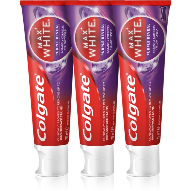 

Освежающая зубная паста Colgate Max White Purple Reveal 3x75 мл