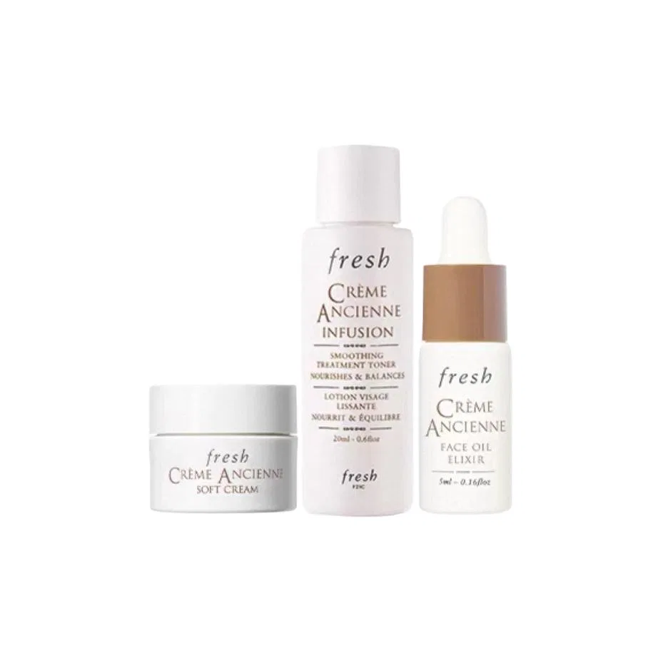 Набор миниатюр Fresh Gentle Repairing: увлажняющий крем 7 мл, успокаивающее масло 5 мл, тоник 20 мл
