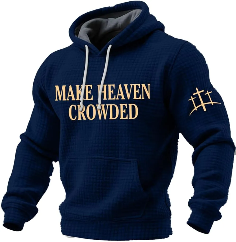 

Толстовка с капюшоном Make Heaven Crowded Plus Size The Way The Truth The Life CIVIZILUX