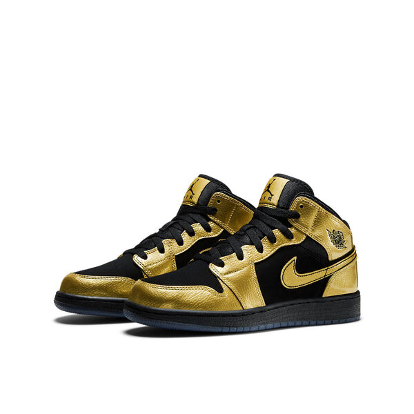 Кроссовки 1 mid bg Air Jordan, металлический — фото 3