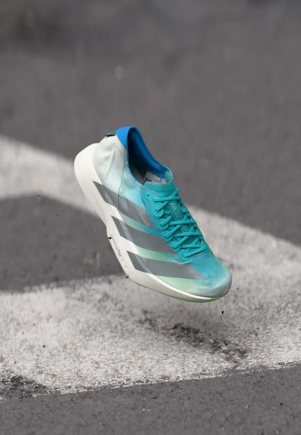 Кроссовки для бега по шоссе adizero adios pro 4 Adidas Performance, Hi Res Aqua/Iron Metallic/Grey One