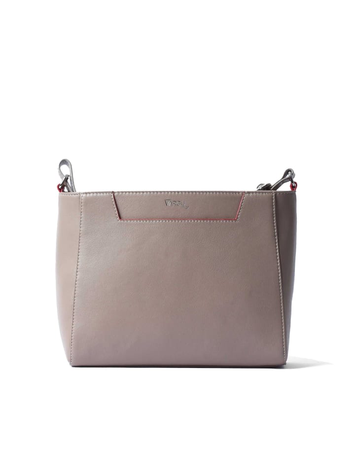 

Кожаная сумка через плечо Sandrin 1 в серо-коричневом цвете VARGU