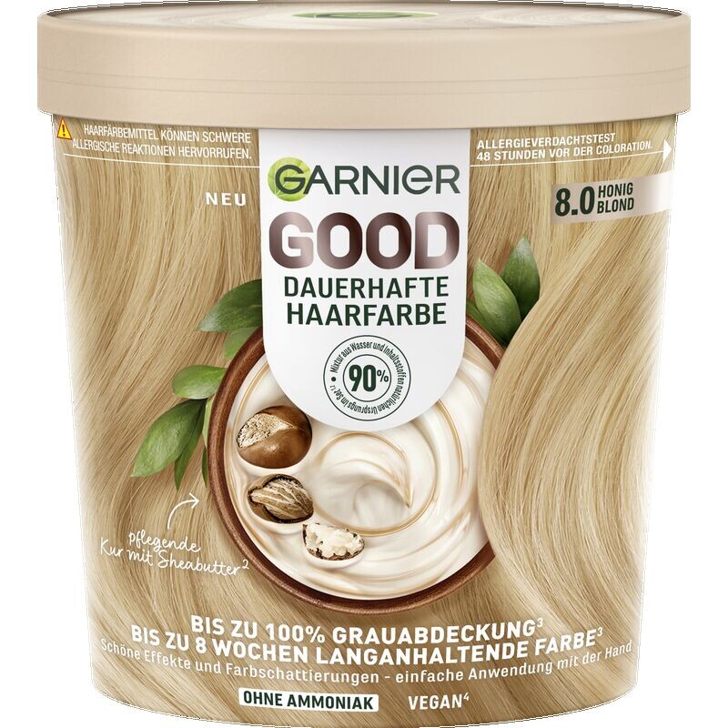 

Перманентный цвет волос 8.0 медовый блондин Garnier, 1 шт.