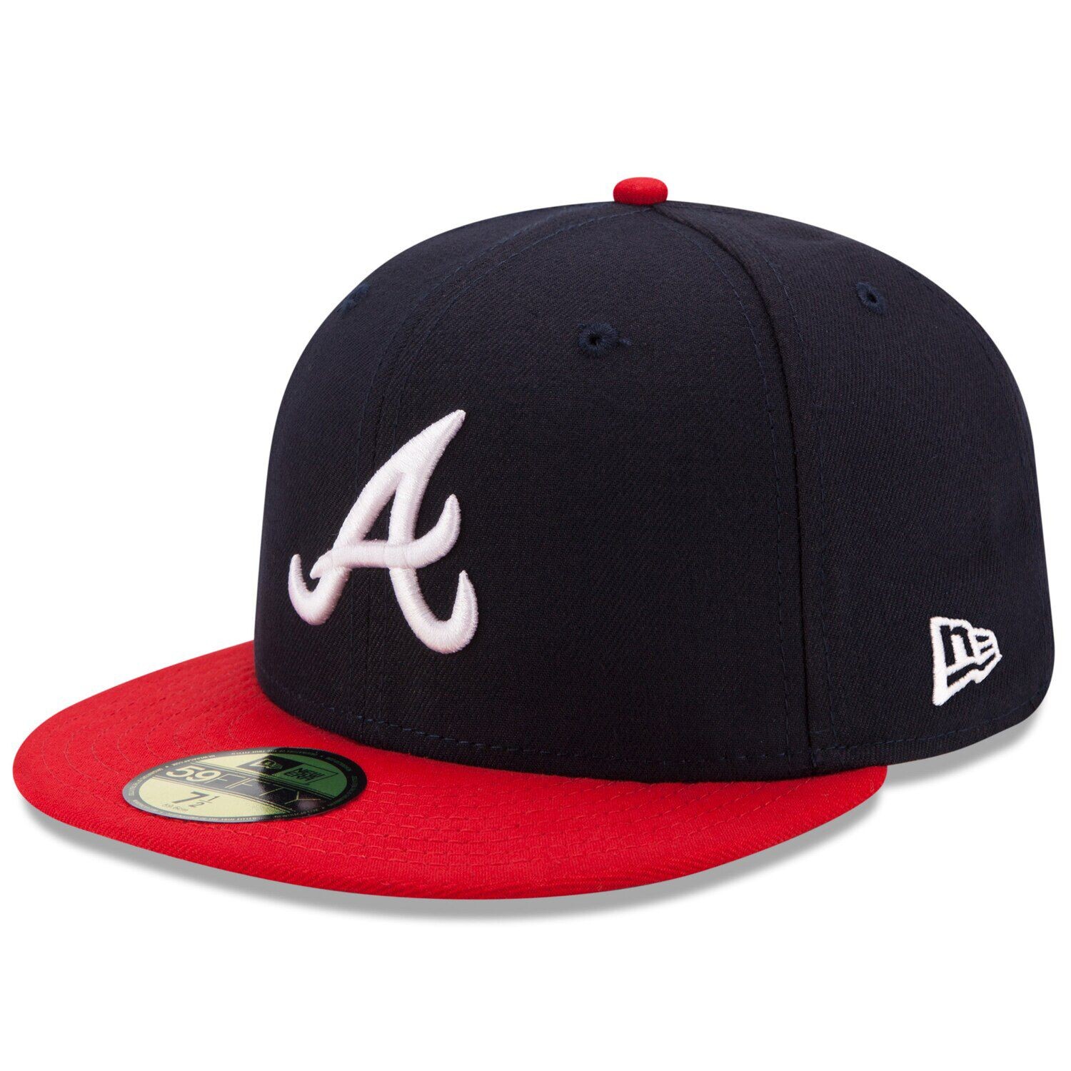 

Мужская шляпа New Era темно-синего/красного цвета Atlanta Braves Home Authentic Collection On-Field 59FIFTY