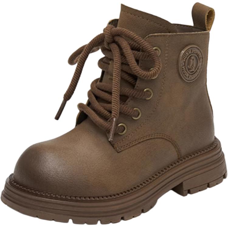 

Детские кожаные ботинки для детей Hush Puppies, коричневый