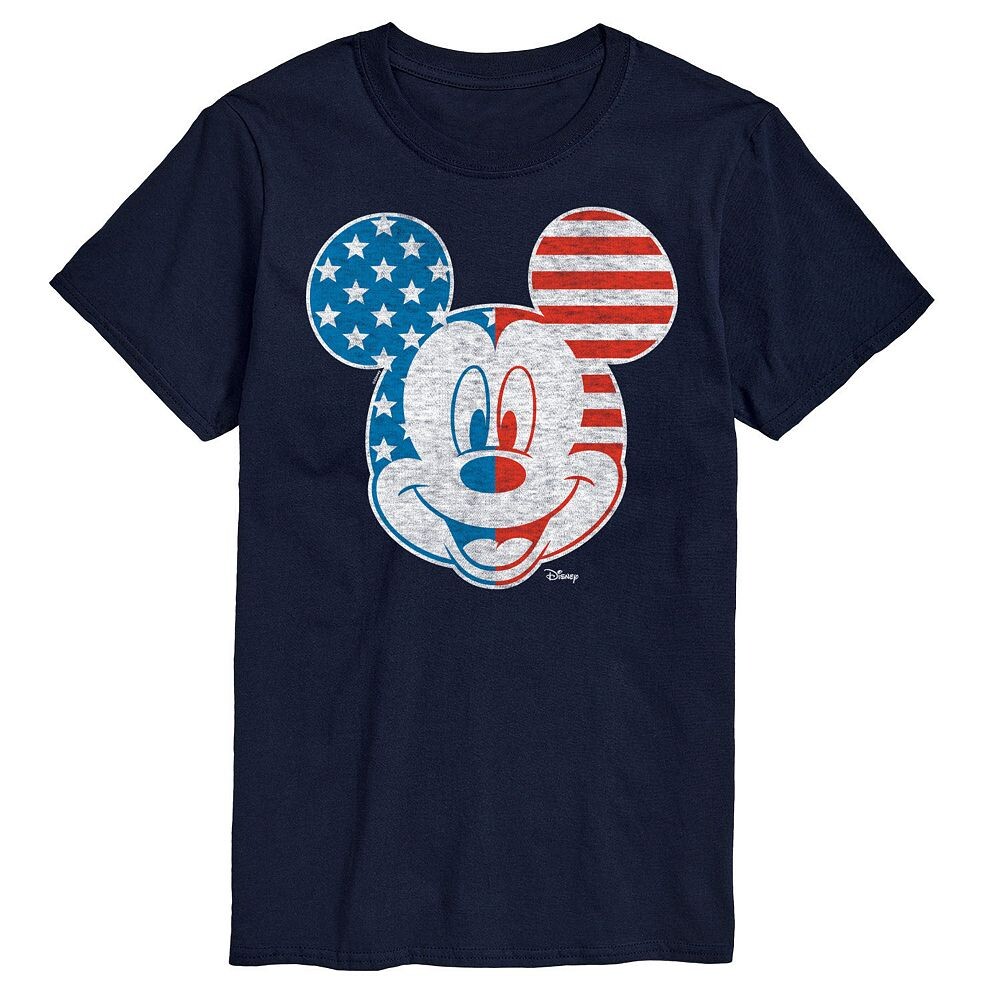 

Мужская футболка с рисунком Микки Мауса Disney's America, темно-синий