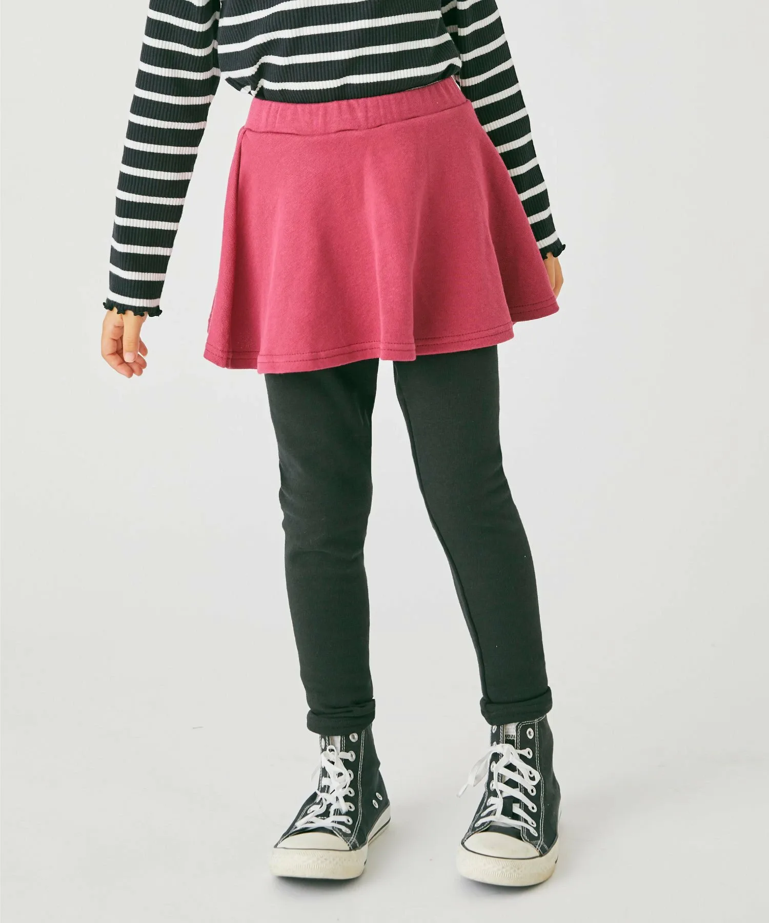 Шорты-юбки на флисовой подкладке Ever Closet, цвет Deep Cherry