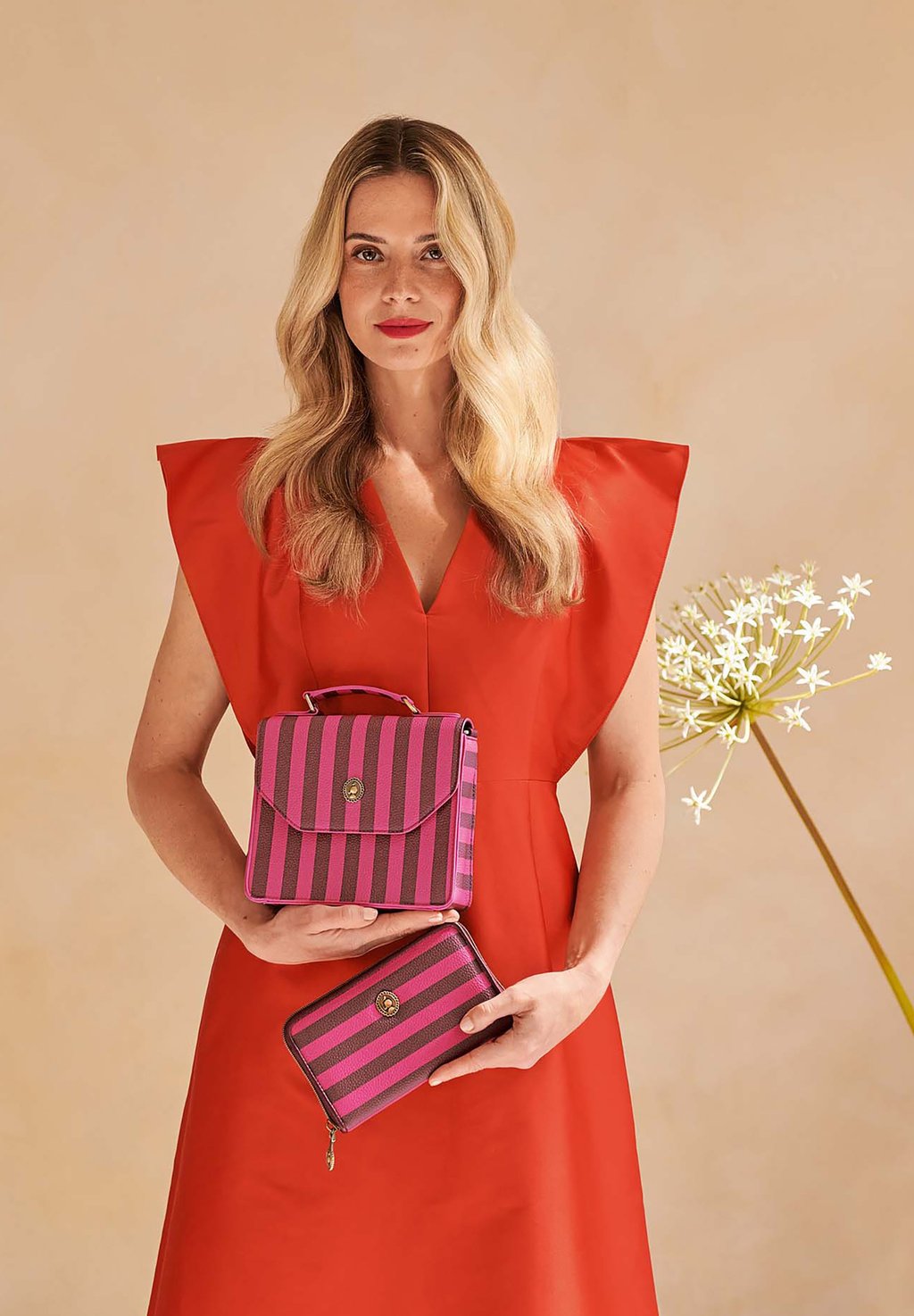 

Кошелек WILLOW STRIPE Pip Studio, розовый