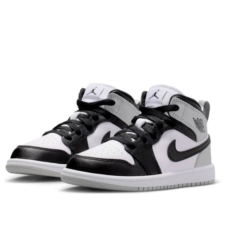 Кроссовки (PS) Air Jordan 1 Mid 'Barons', серый — фото 3