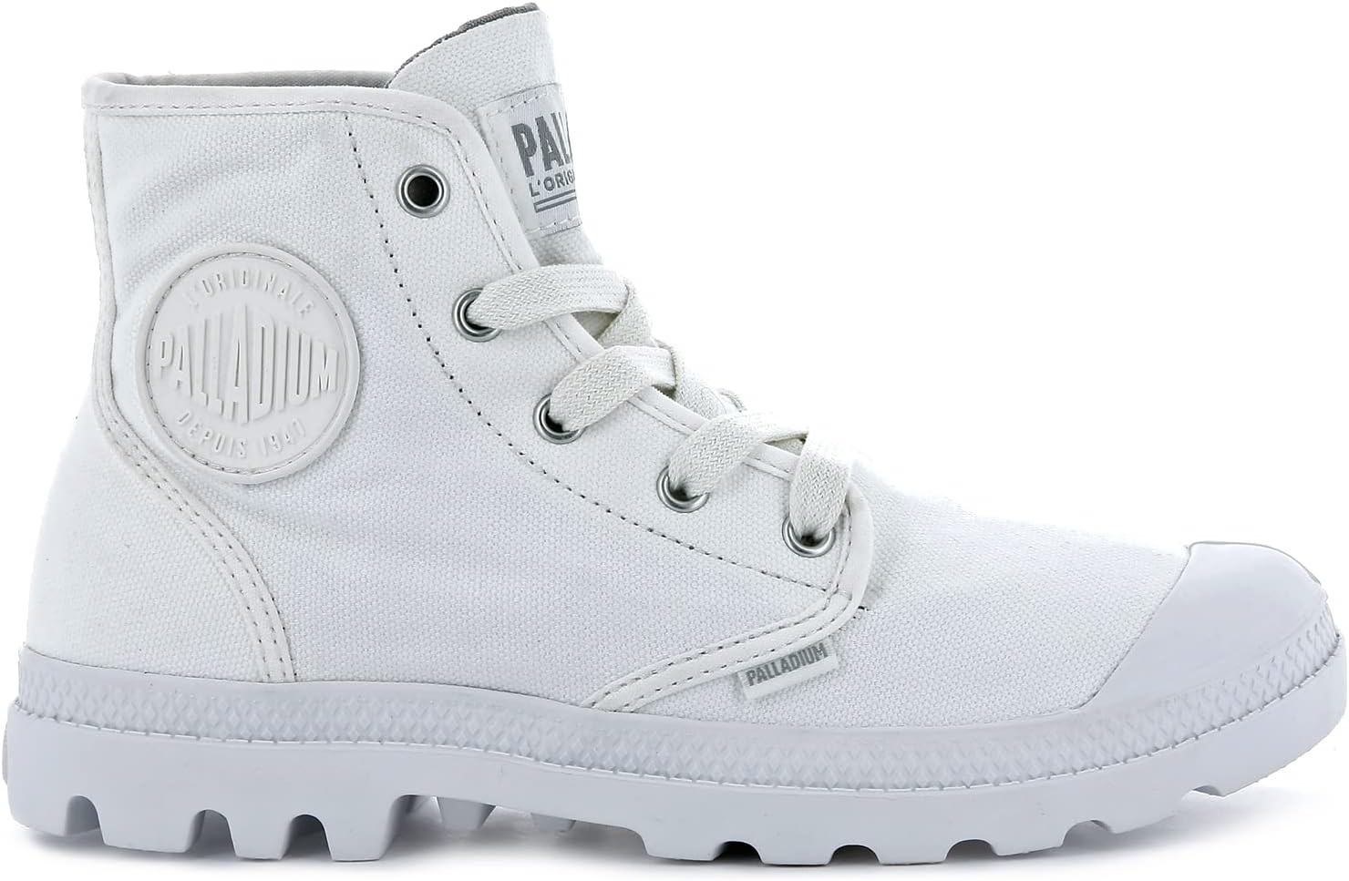 Мужские ботинки Palladium Pampa Hi Originale из канваса, Star White — фото 2