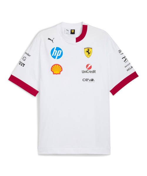 

Мужская футболка с коротким рукавом PUMA Ferrari Driver, белый