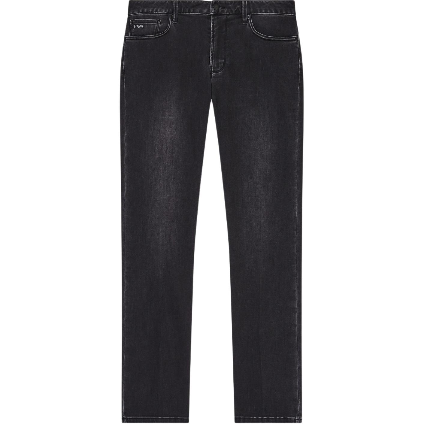 

Emporio Armani Мужские джинсы серого цвета, умеренно зауженного кроя