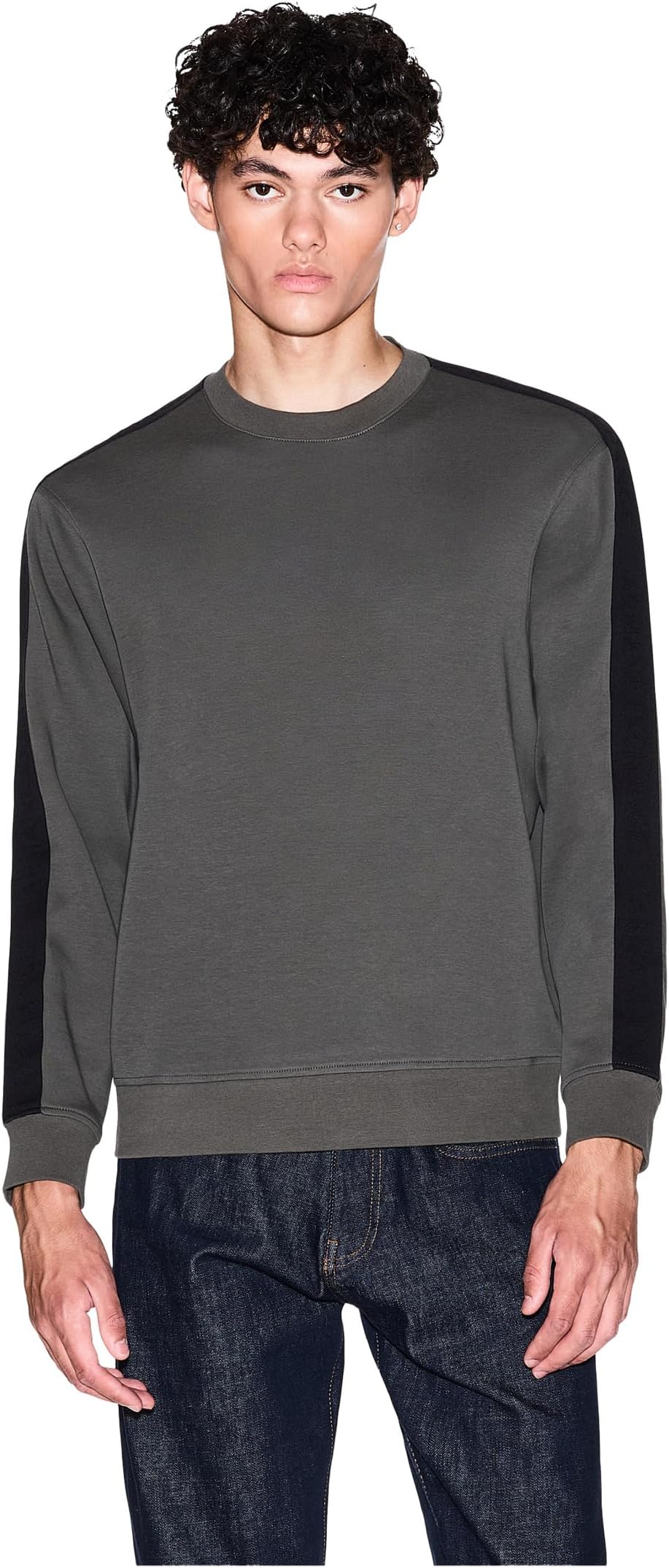 

Женская толстовка с логотипом Tape Armani Exchange, Sage