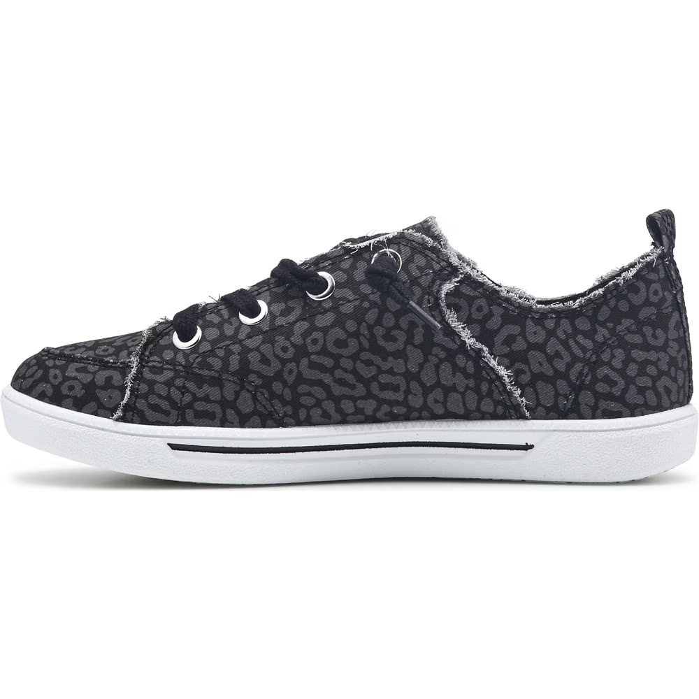 Кеды на тканевой подошве Bobs b cute 2.0 от Skechers, black/grey leopard canvas — фото 3