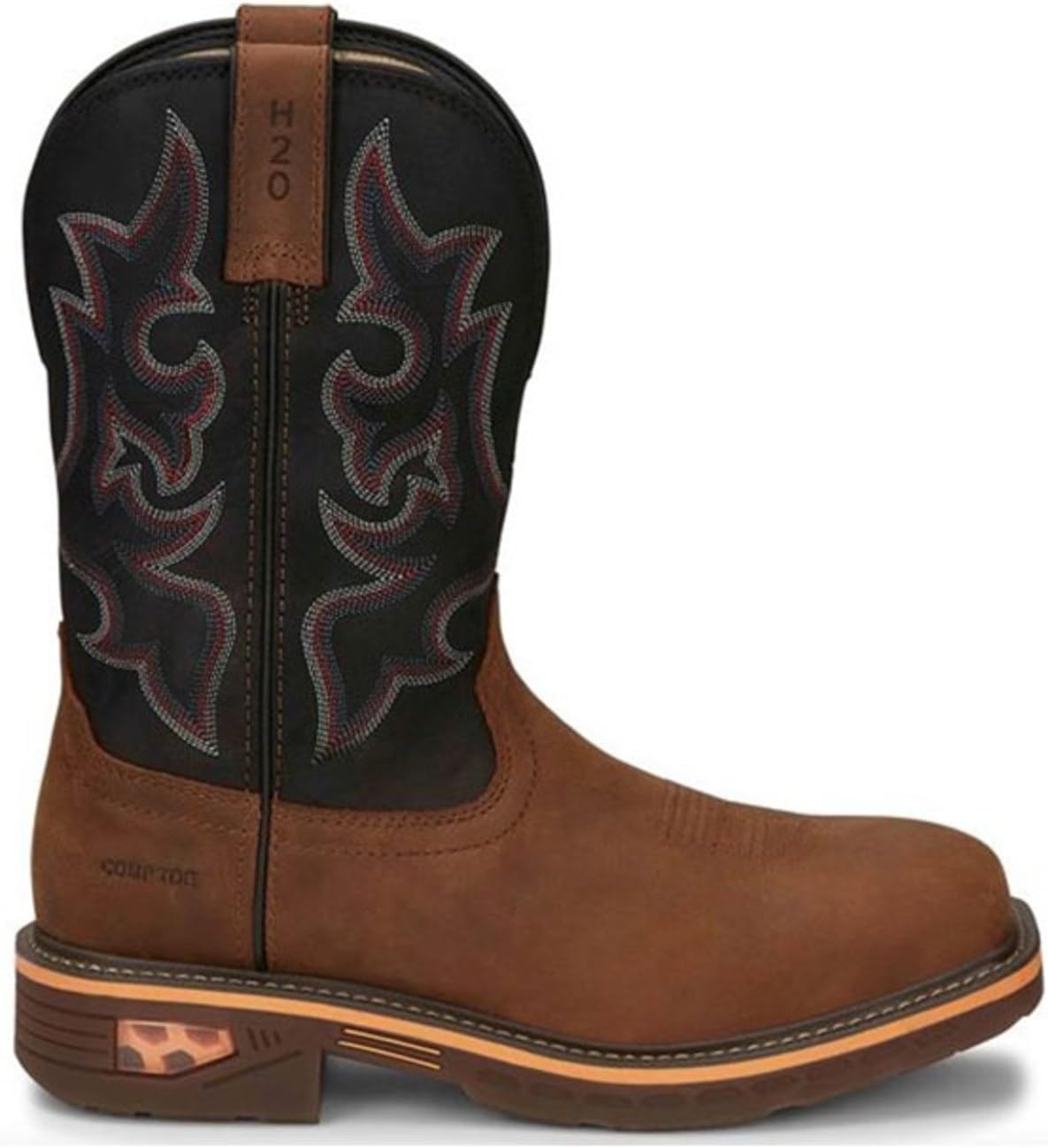Мужские ботинки Justin Boots CR4007 Resistor 11 водонепроницаемые, черный — фото 3
