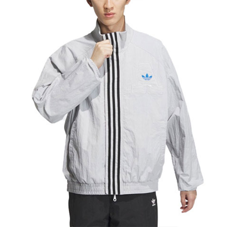Adidas Rifta Спортивная Ветровка Adidas Originals, Сплошной Светло-Серый — фото 3
