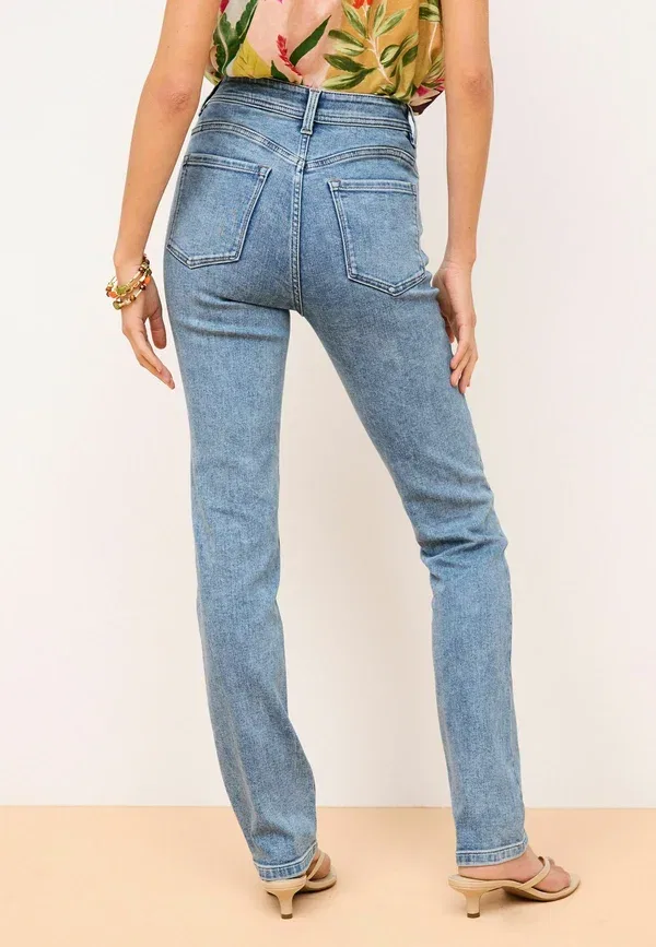 Джинсы Next Super soft slim fit, цвет натуральный средне-синий — фото 3