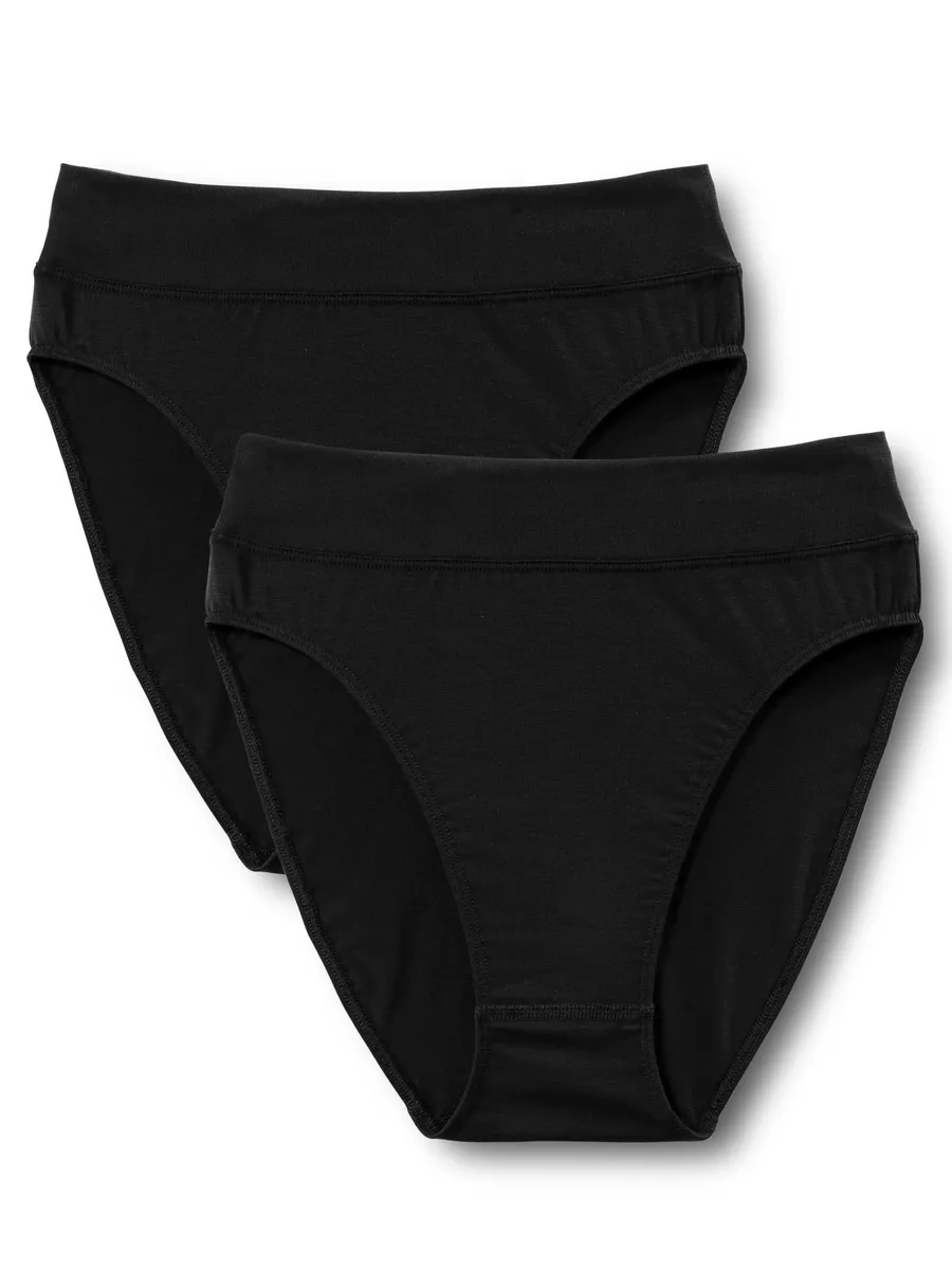 

Трусики CALIDA "Elastic Duopack" (2 шт. в упаковке), с широким мягким поясом, черный