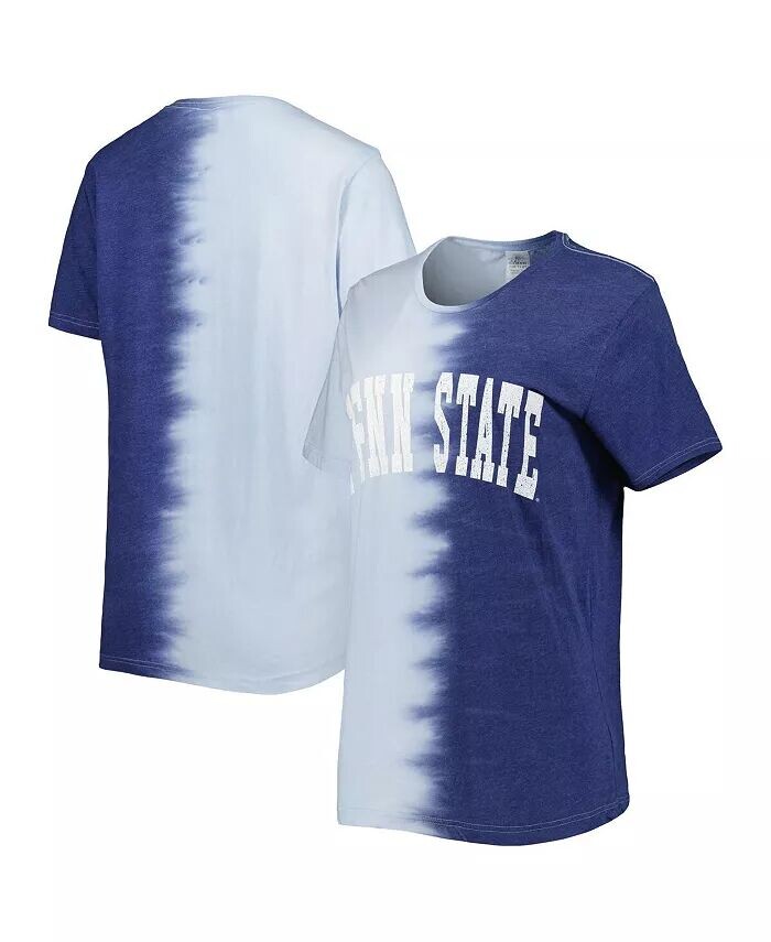 

Женская темно-синяя футболка Penn State Nittany Lions Find Your Groove с раздельным краем Gameday Couture