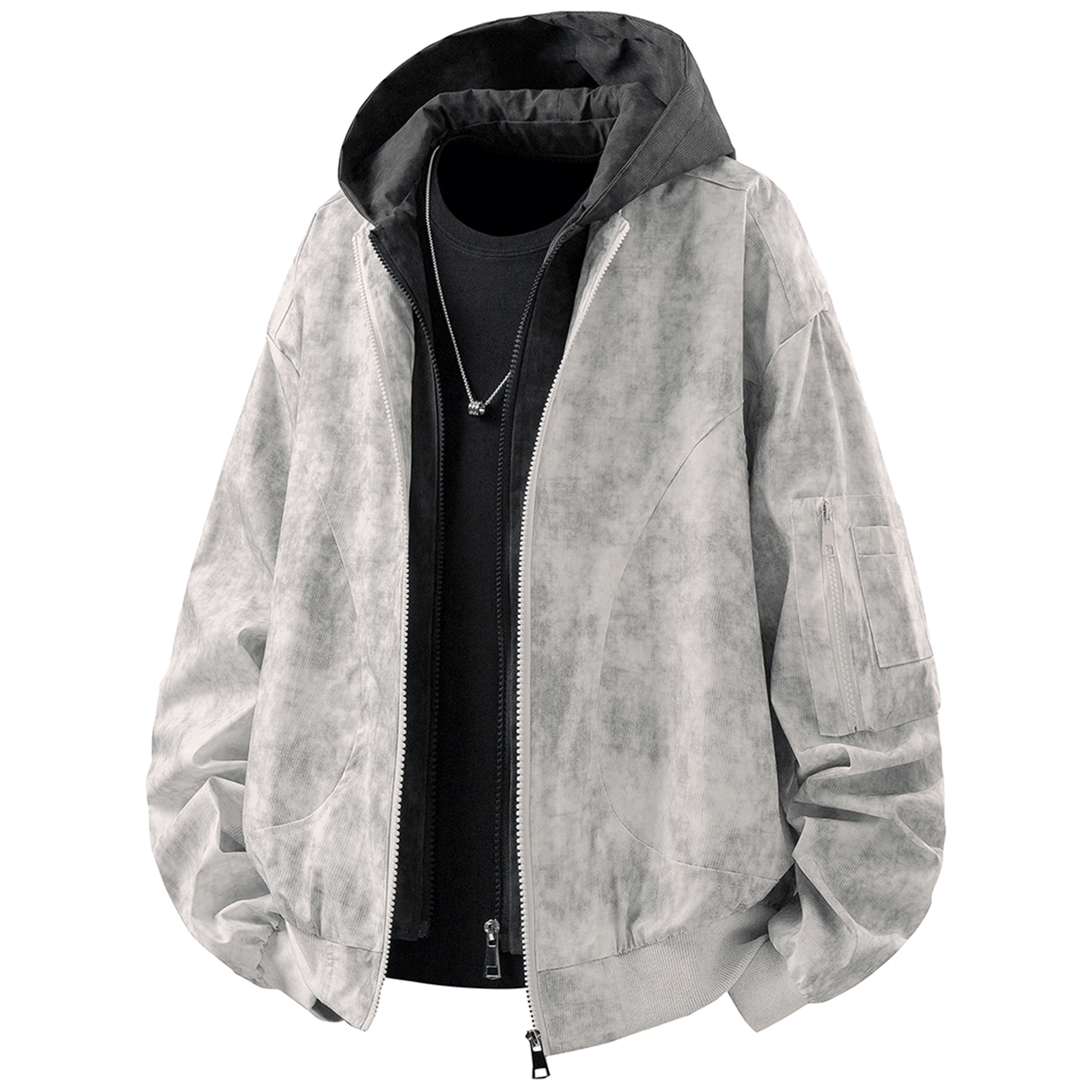 

Куртка Unisex Lapel Moderate Instructor X1617, светло-серый jacket